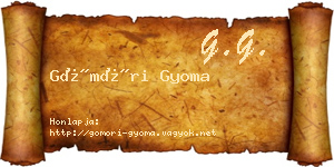 Gömöri Gyoma névjegykártya